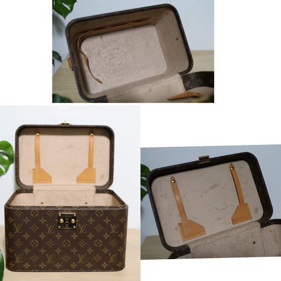 Louis Vuitton Beauty Cosmetic MakeUp Mono Hard Train Trunk Case Shoulder Bag Box - Picture 10 of 13